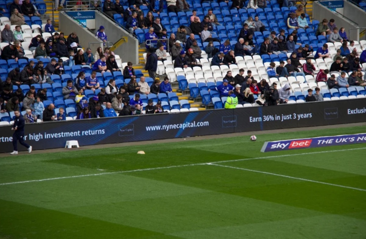 Nyne Capital pitchside sponsor board